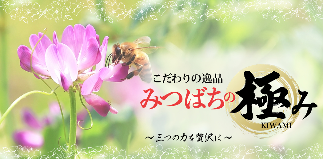こだわりの逸品　みつばちの極み　三つの力を贅沢に